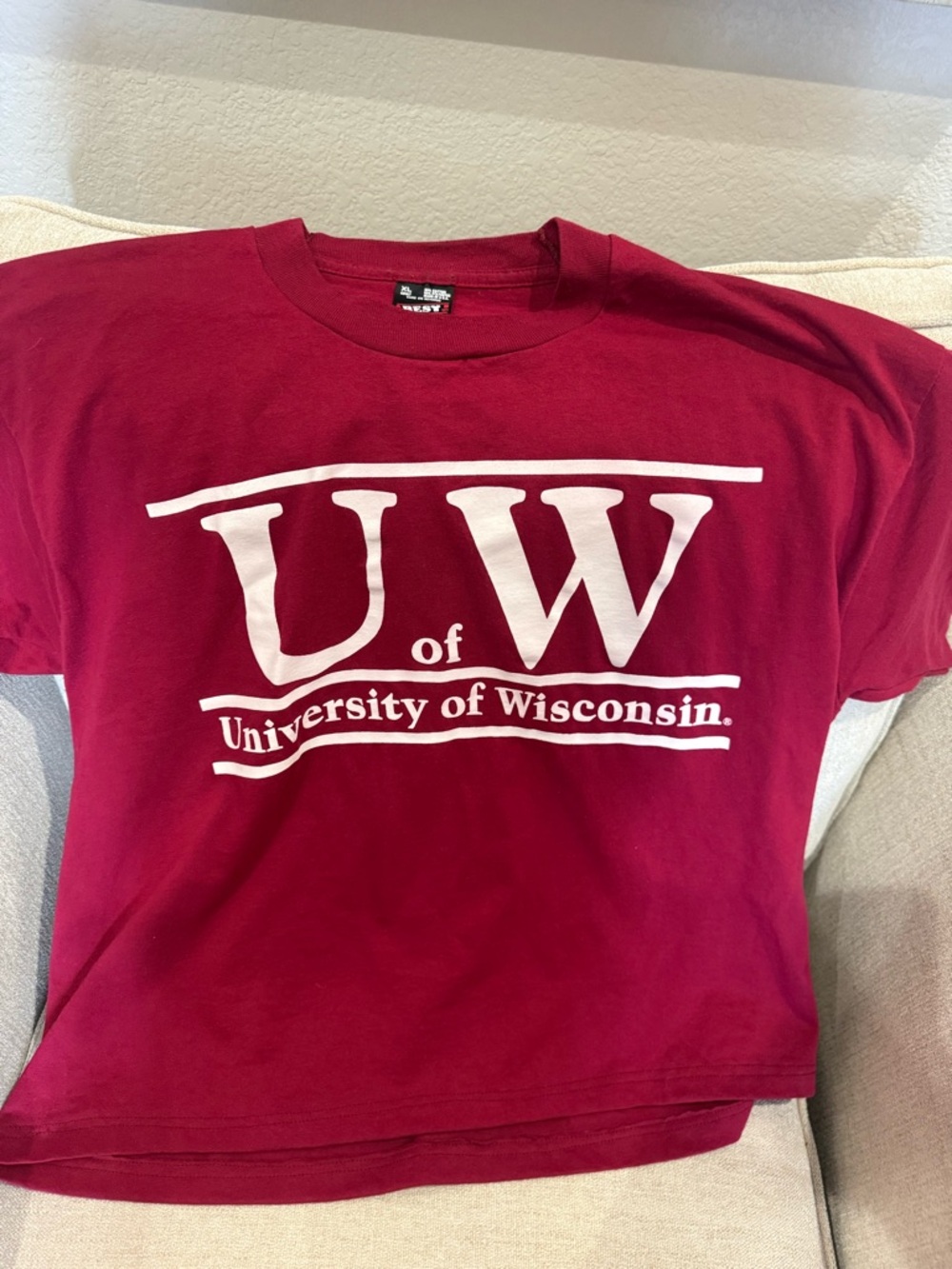 Fruit of the Loom Red Graphic Tee